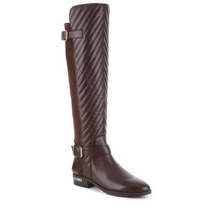 Women’s Vince Camuto Panyma Dark Brown Leather Riding Boots Size 7.5 US!